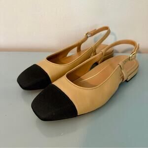 Vionic Petaluma Women's Slingback Supportive Flats NEW 9.5 Camel
